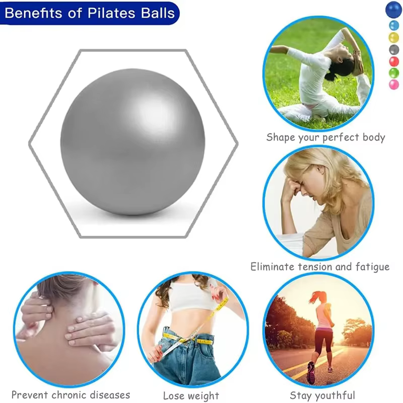 Balle de Yoga de 25cm, texturée mate