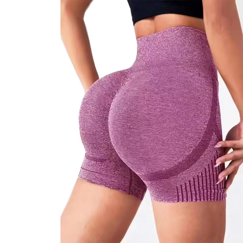 Femmes Yoga Shorts taille haute