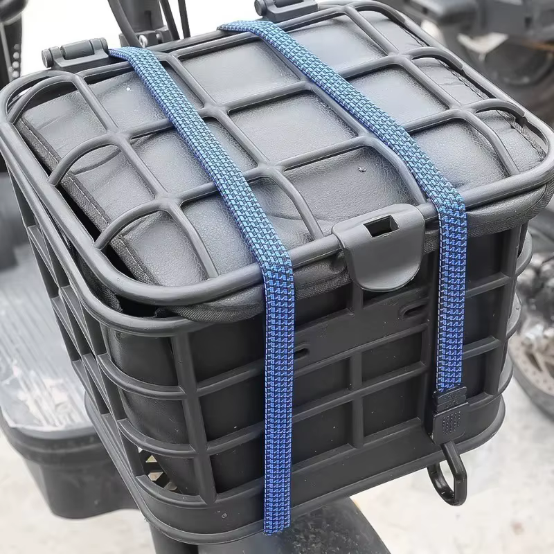 Sangle de bagage élastique en caoutchouc, 5 tailles, bande en caoutchouc, corde de transport de voiture, crochet de sangle fixe, accessoires automobiles