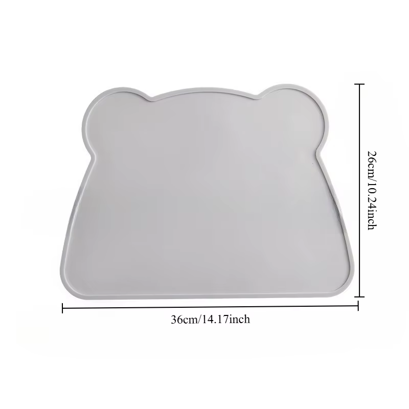 Tapis en Silicone Anti-sale, facile à nettoyer, pour chats et chiens, résistant à l'eau et aux fuites, antidérapant, produit pour animaux de compagnie