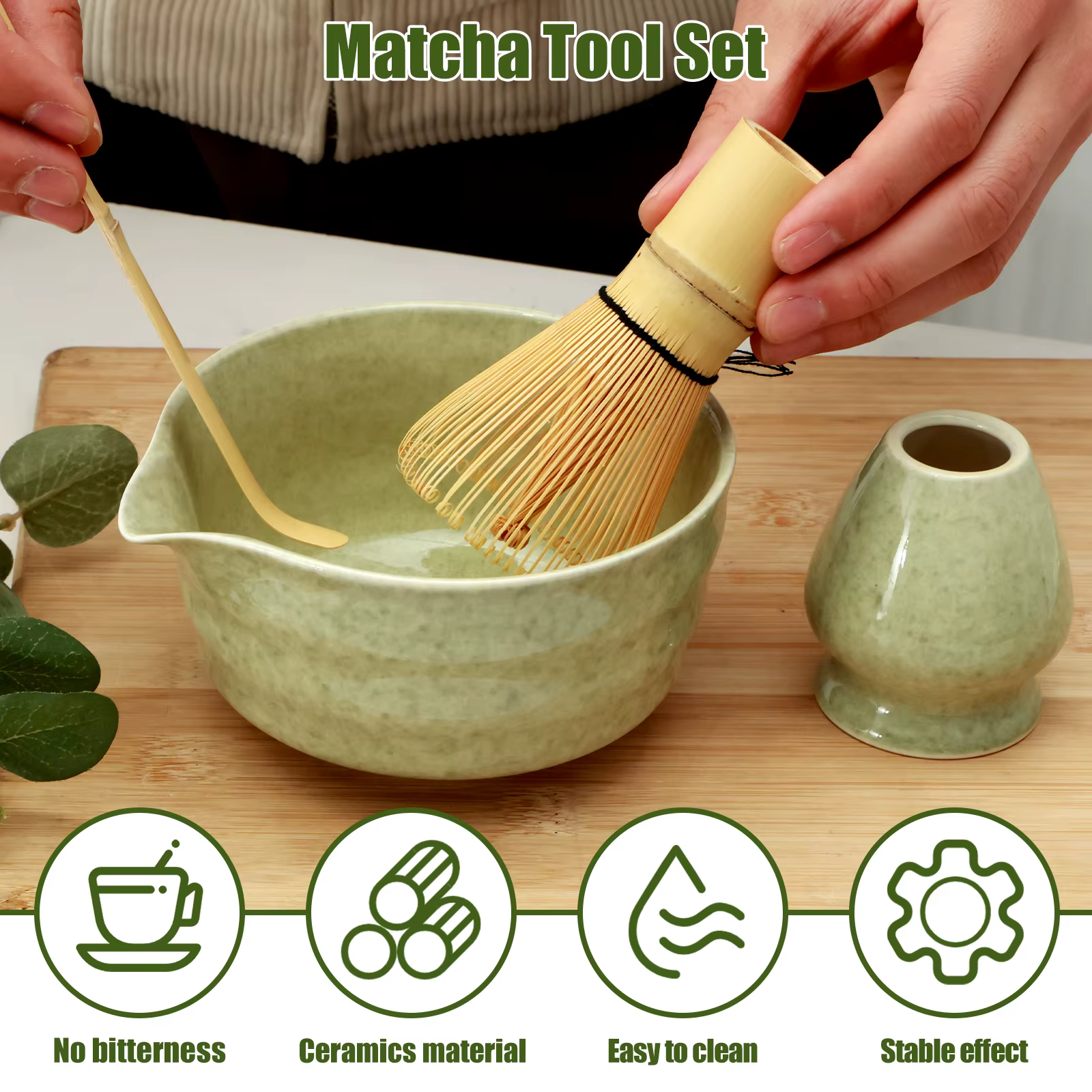 Kit de fabrication Matcha service à thé japonais cuillère (Chashaku)
