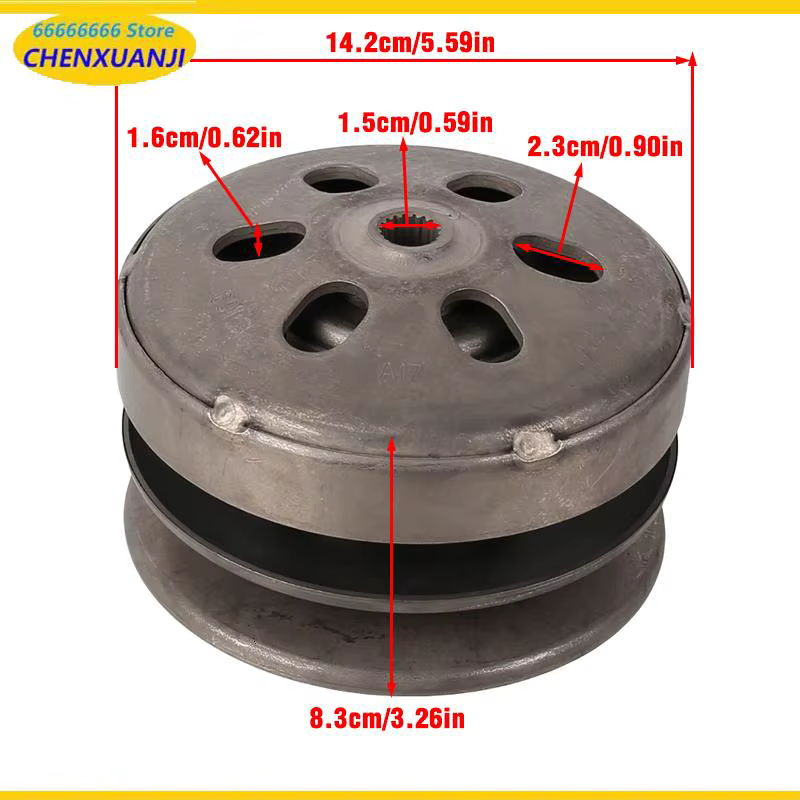 Accessoires de moteur de kart et de vélo de plage de haute qualité GY6-230cc, pièces de modification ou de remplacement pour roue motrice et roue d'entraînement