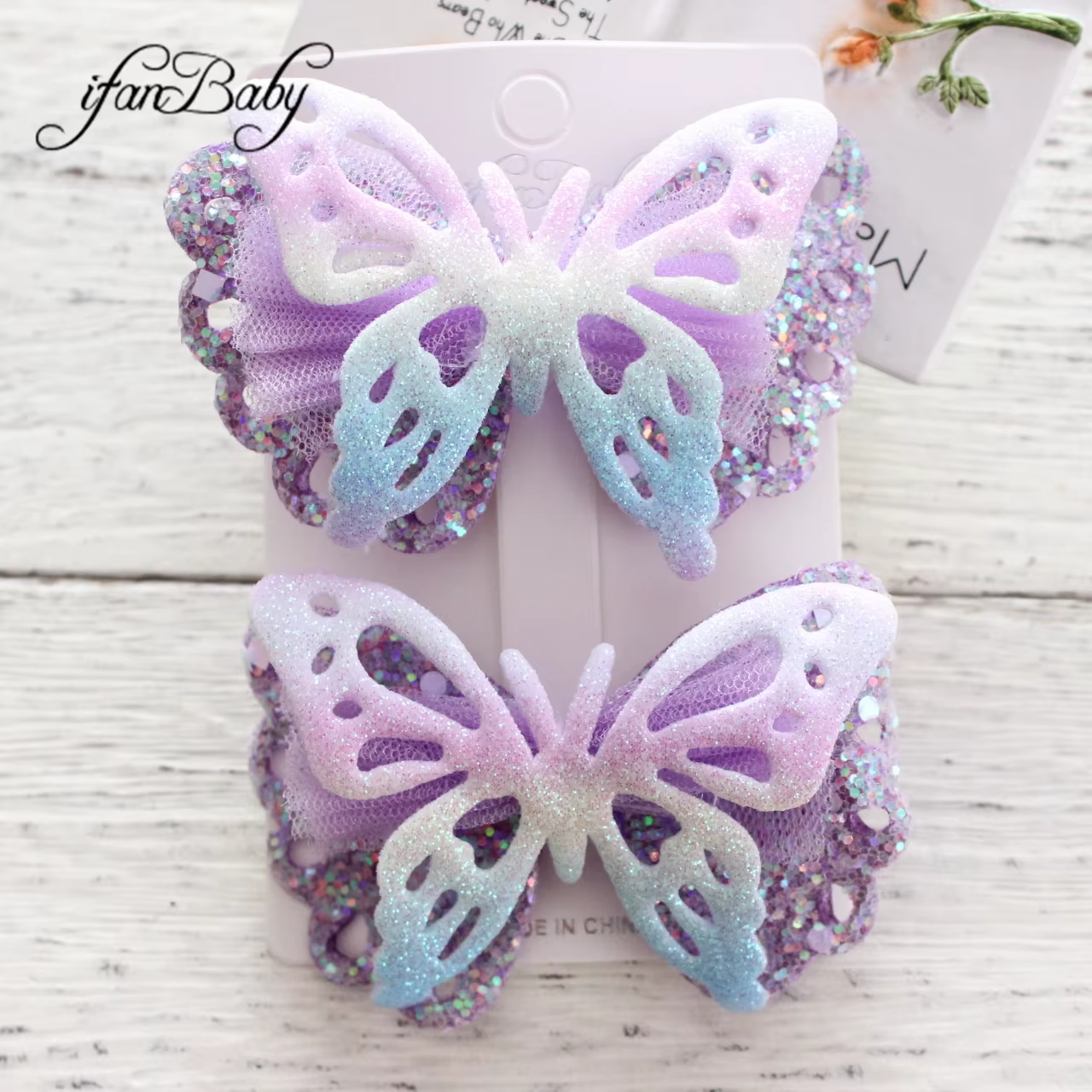 Épingles papillon mignonnes pour filles, pince à fleurs pour enfants, vêtements de sauna, accessoires pour enfants
