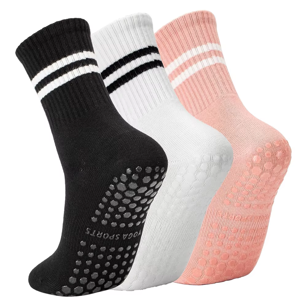 Chaussettes de yoga et de pilates avec poignées pour femmes