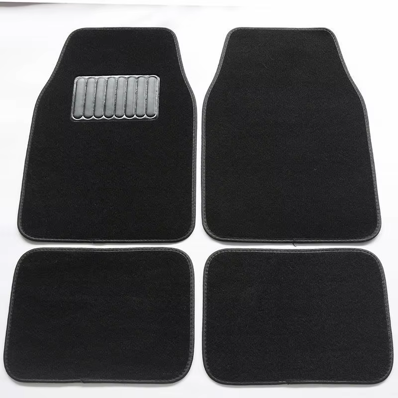 Tapis de sol de voiture tapis universel 4 pièces ensemble complet tapis de sol de voiture pour coussinets de pied Auto couverture de tapis Automobile style de voiture universel