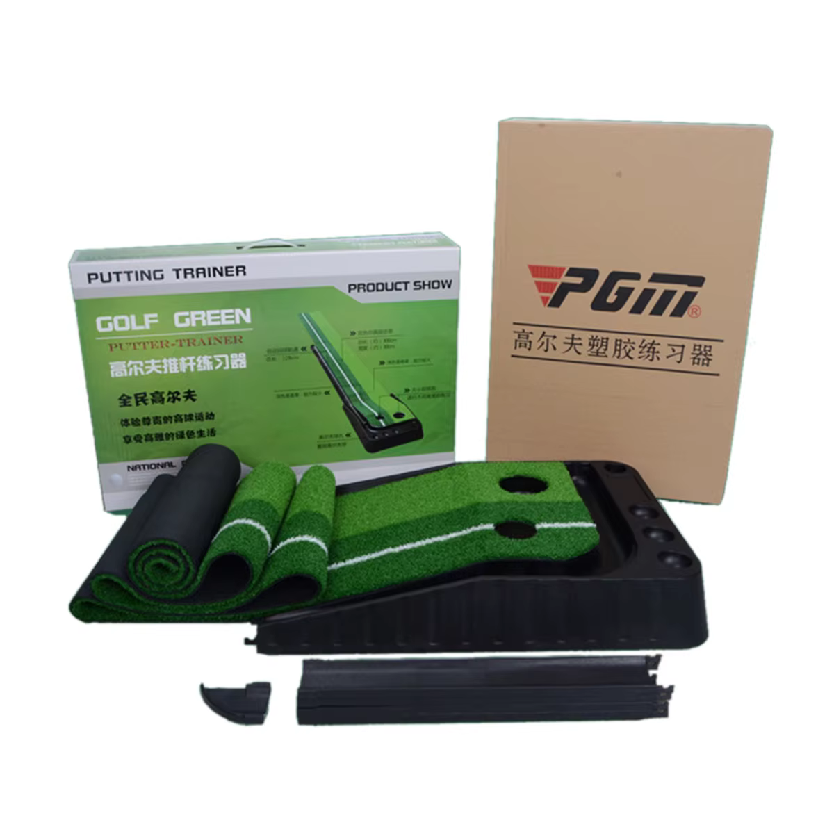 Tapis de putting Perfect Practice – Green de putting d'intérieur pour la maison – Aide à l'entraînement de golf – Tapis de putting de golf de qualité supérieure avec un effet réaliste