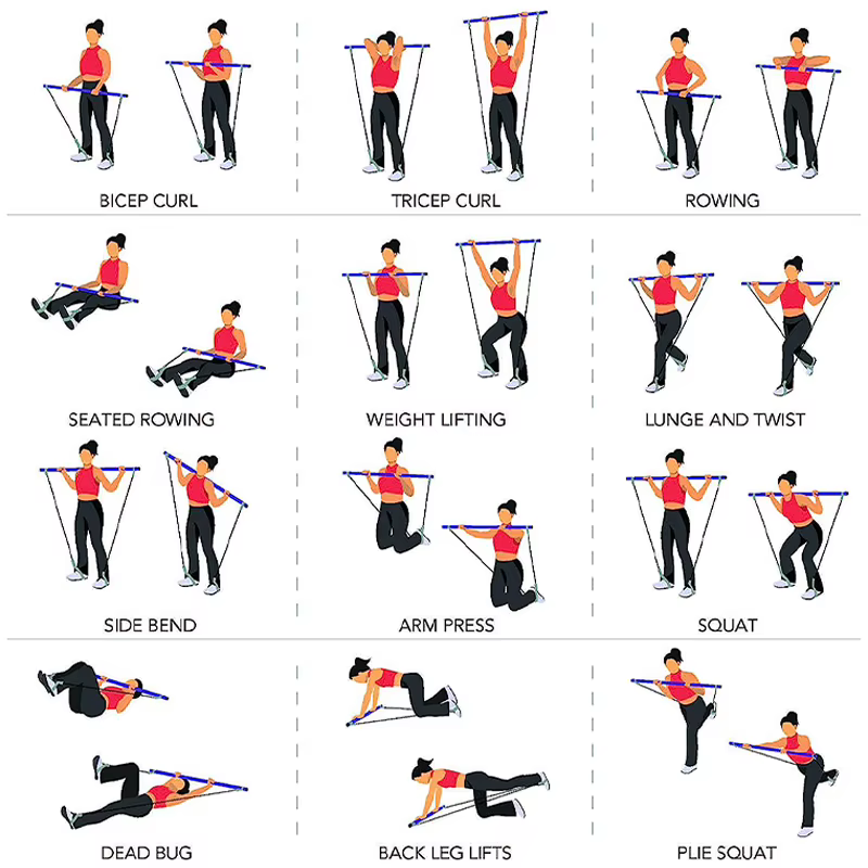 Barre d'épissure portable pour le yoga