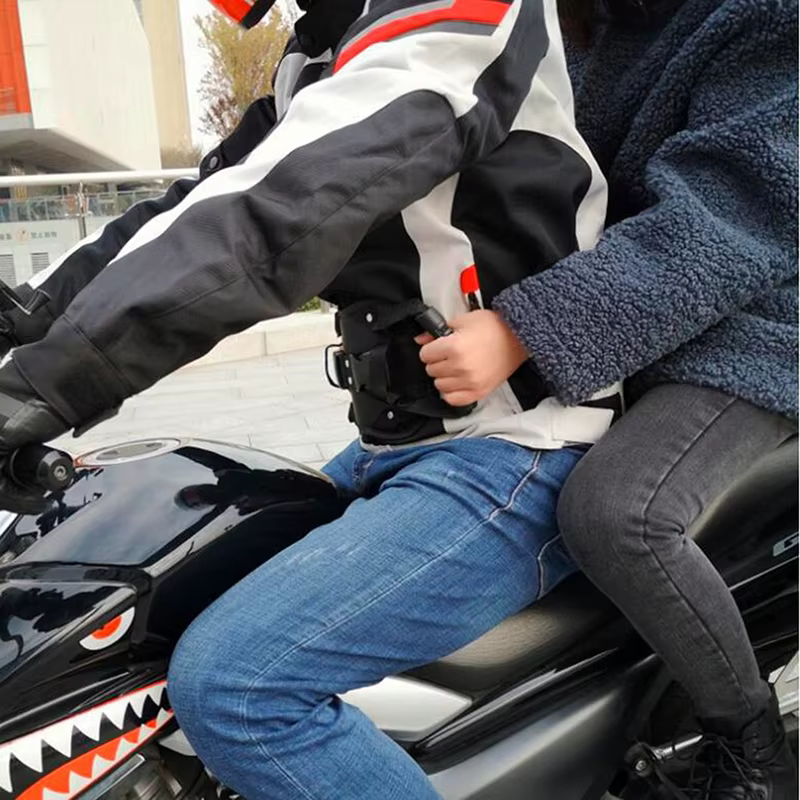 Ceinture de sécurité pour siège arrière de moto, poignée de passager, sangle non ald, sangle de siège de moto universelle pour enfants