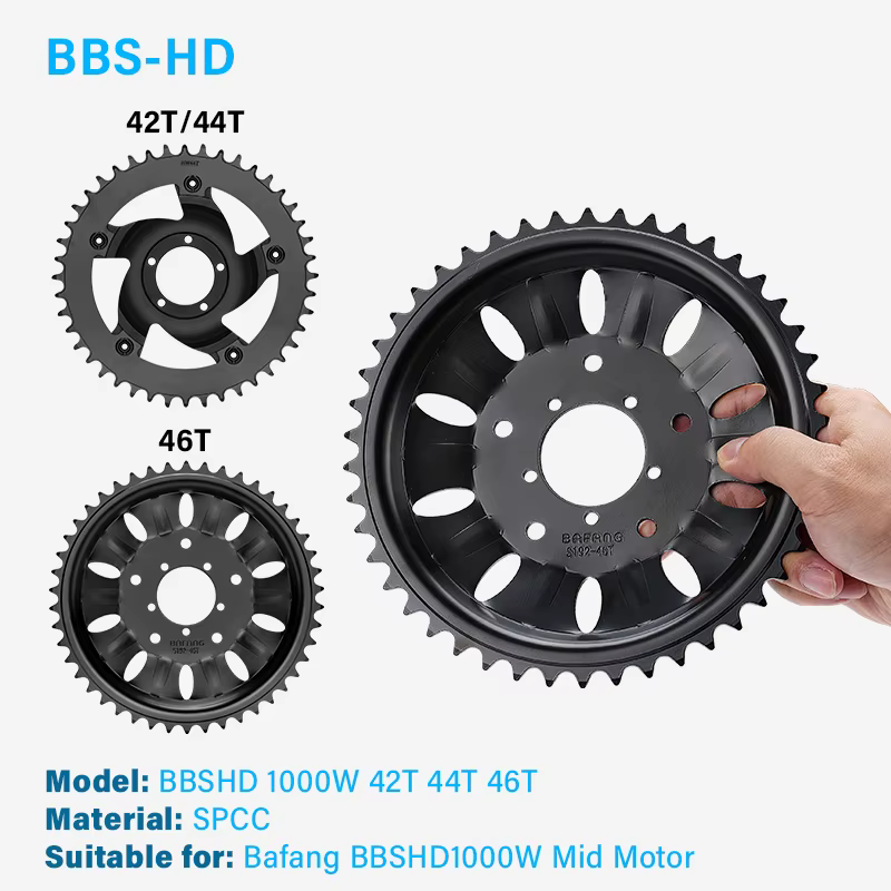 BAFANG-Pignon de protection JOWheel, plateau, pédalier, 42T, 44T, 46T, BBSHD, moteur moyen, accessoires de conversion de vélo électrique