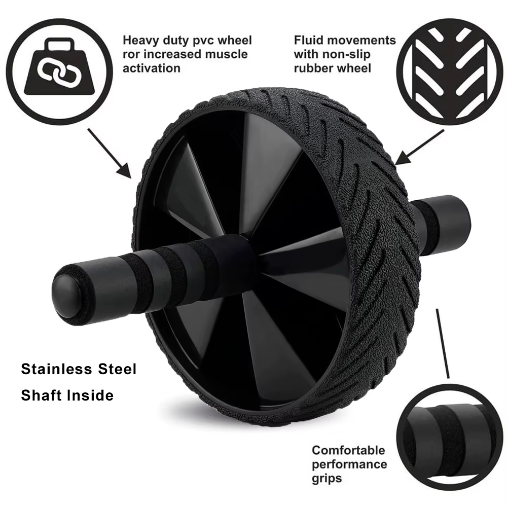 Roue à roulettes Ab, équipement d'entraînement Abs pour l'entraînement de force abdominale et centrale
