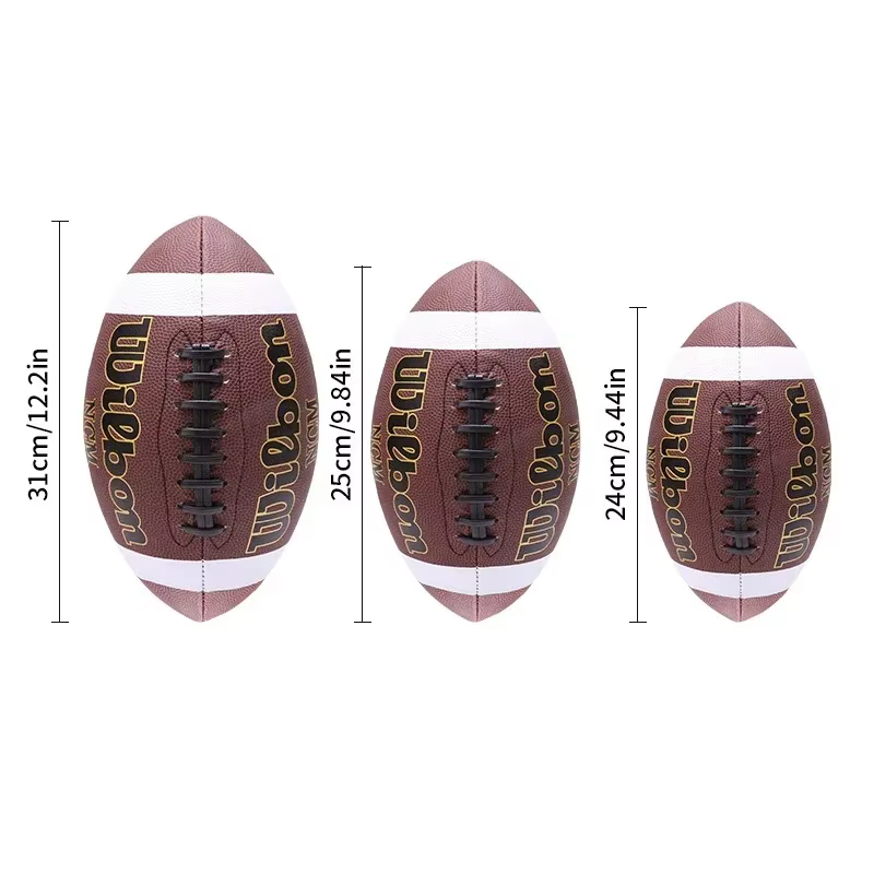 Ballon de football américain, de soccer et de rugby, tailles 3, 6, 9, pour adultes et enfants, entraînement en groupe et compétition