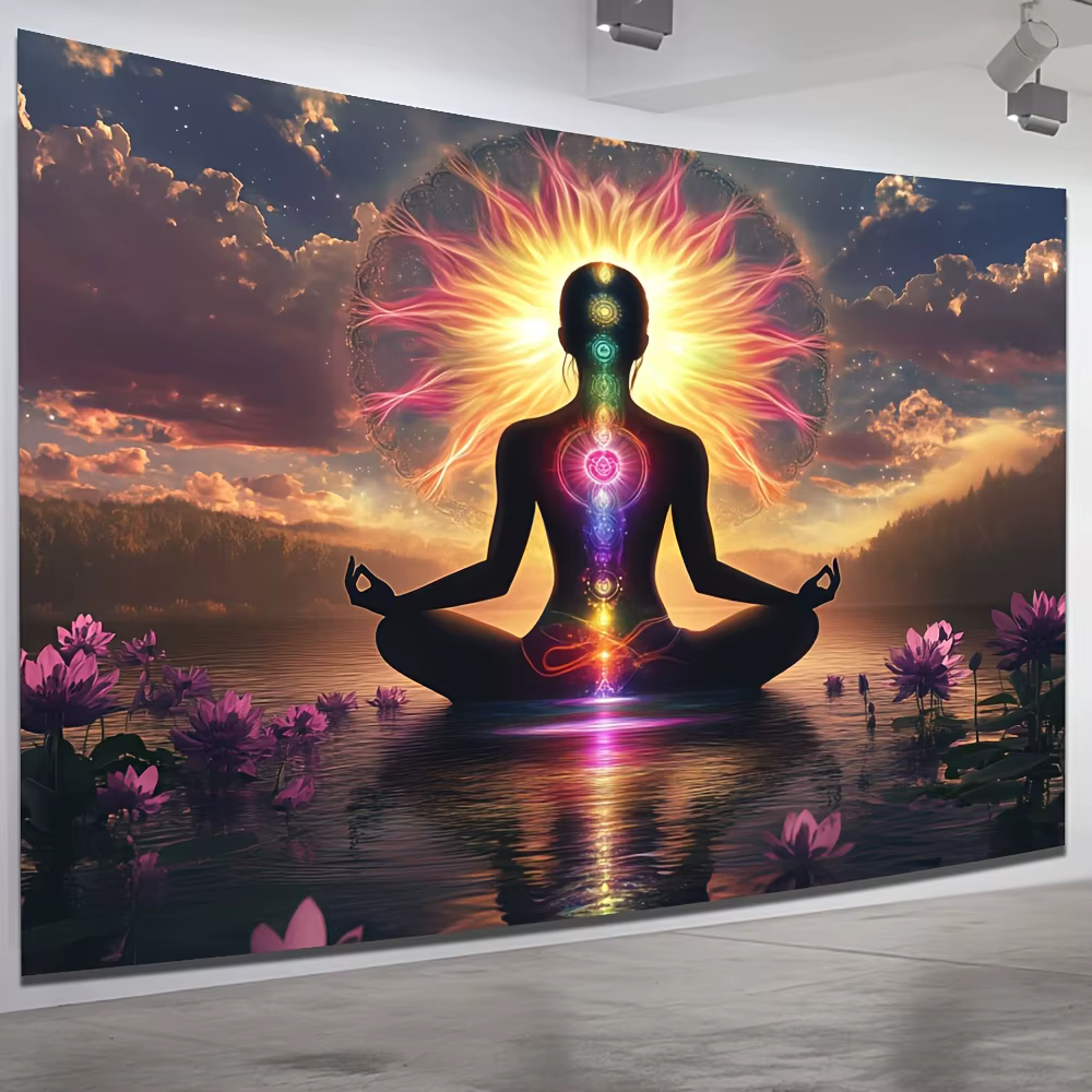 Tapisserie de méditation des chakras