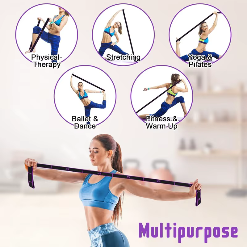 Sangle élastique de yoga pour étirements
