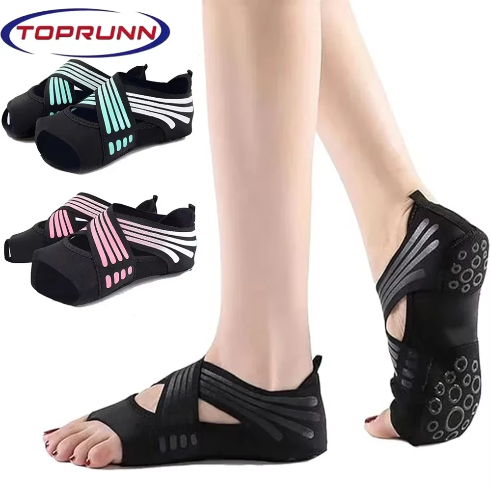 1 paire de chaussures de yoga antidérapantes professionnelles