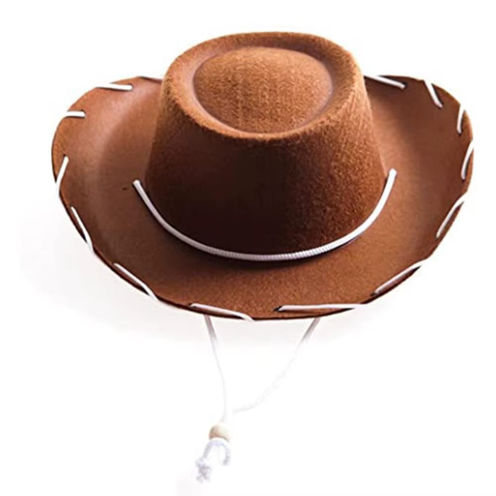 Chapeau de cowboy amusant, accessoire de performance, costume de cosplay, chapeau de cowgirl réglable, accessoire de déguisement, chapeau de princesse en feutre pour femme