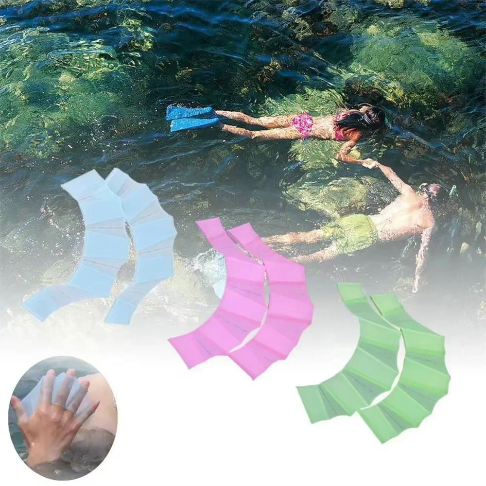 Aileron de natation pour l'apprentissage de la natation, accessoire de piscine, gants de plongée, équipement d'entraînement à la main