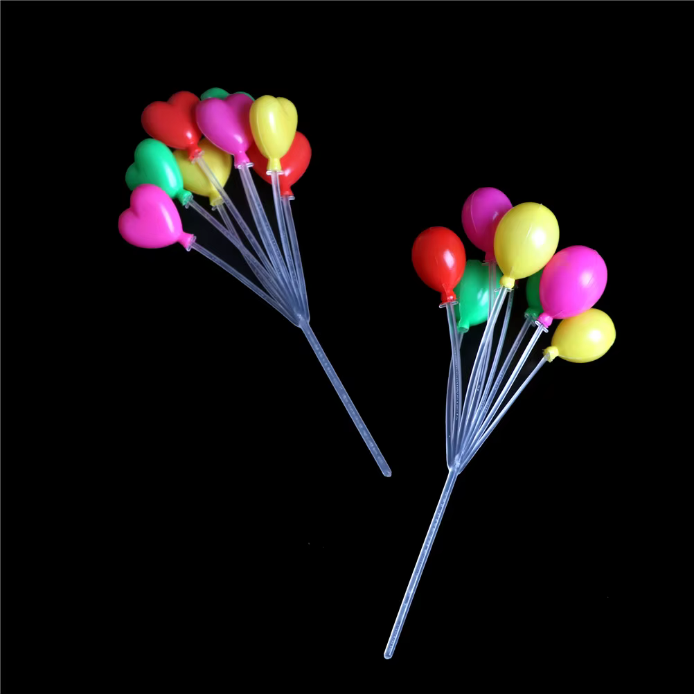 Guirlande de mini-ballons multicolores 1:12 pour maison de poupée, ornement de scène de fête, fourniture de jouets pour aménagement de salon DIY