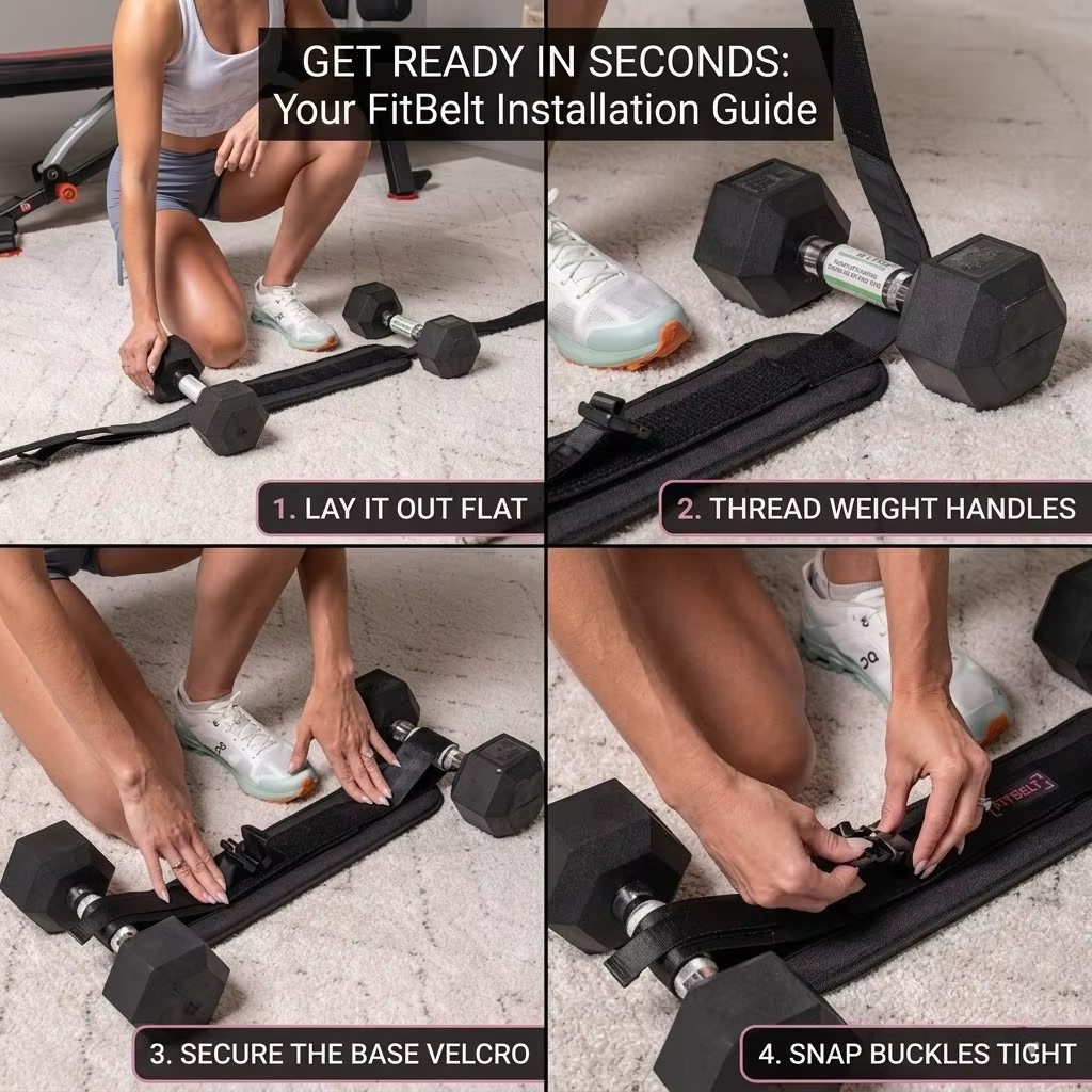 Sangle réglable rembourrée pour exercices de fessiers