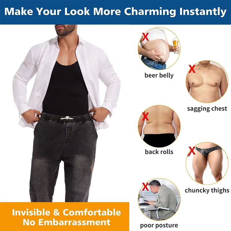Body sans manches pour hommes