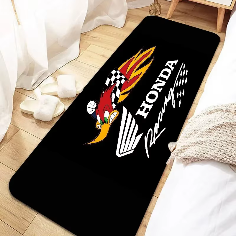 Tapis de sol pour moto de course, tapis antidérapant pour garage, tapis de présentation de moto style Honda, tapis antidérapant lavable pour moto