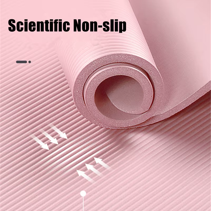 Tapis de Yoga NBR rose plus épais