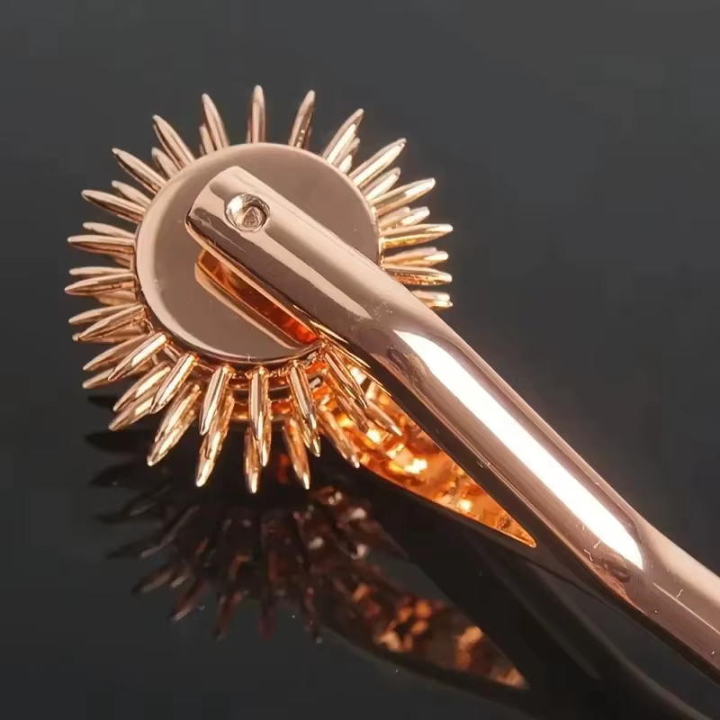 Roue Wartenberg à pointes à 3 rangées, molette à pointes, motoculteur à roue à broches BDSM pour Couples, jouets sexuels, jeux pour adultes SM