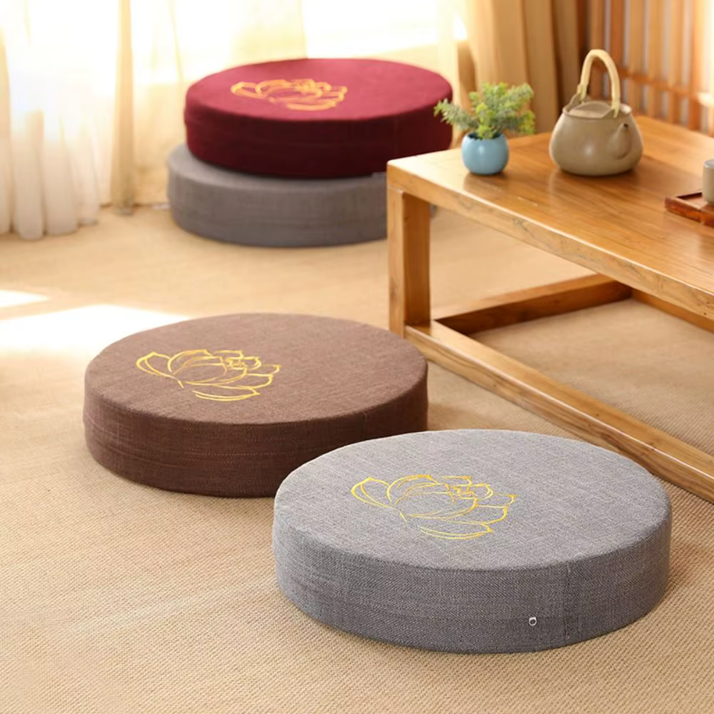 Coussin de méditation de Yoga de style japonais