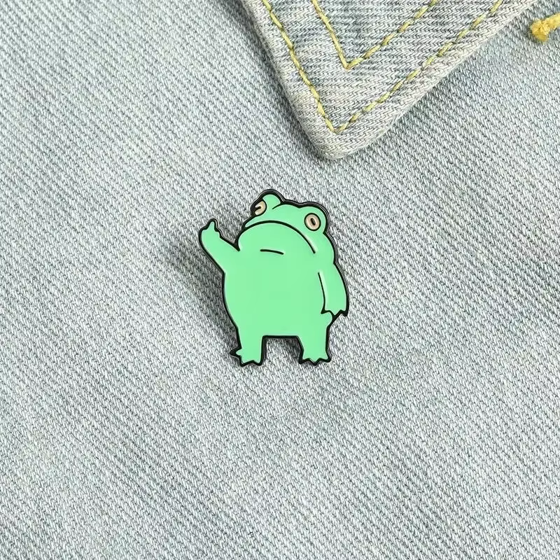 Broche en alliage de grenouille verticale