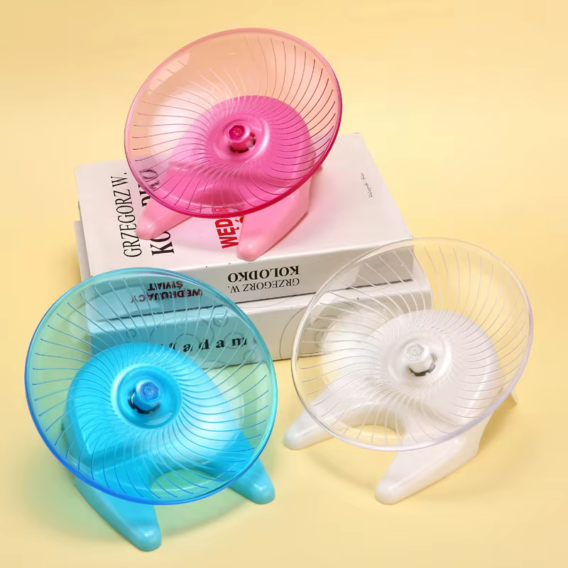 Roue motrice silencieuse pour petits animaux – Équipement d'exercice silencieux et sûr, idéal pour les Hamsters, les souris, les perroquets et autres petits animaux