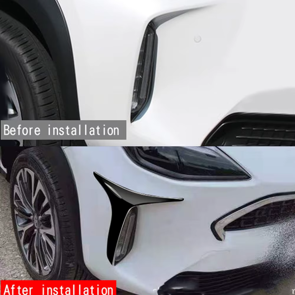Garniture de couverture de phares antibrouillard chromés pour Toyota Yadditif Cross, pare-chocs avant, accessoires de voiture, 2021, 2022, 2023, 2024, 2 pièces