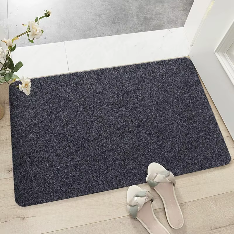 Tapis de porte uni de couleur unie, antidérapant, pour une décoration minimaliste et moderne de la maison