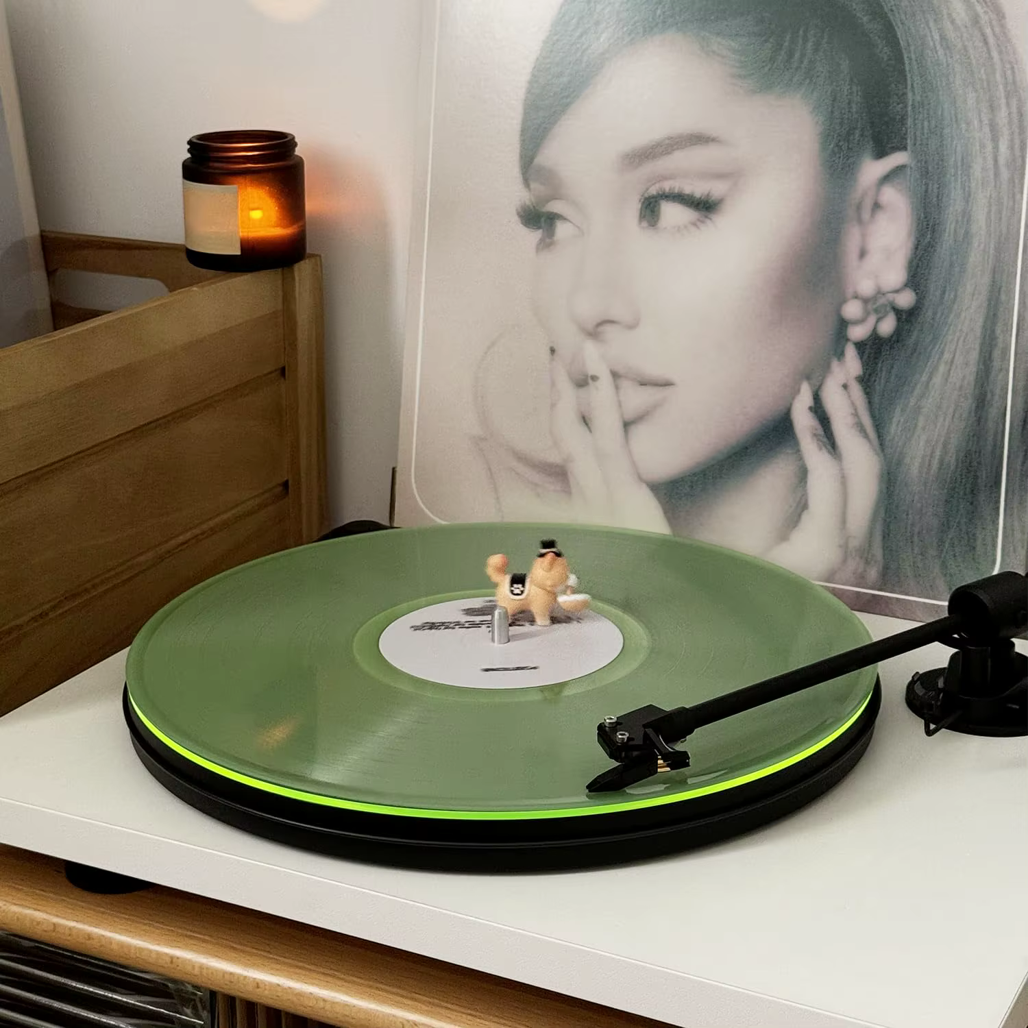 Tapis de plateau tournant, tapis de plateau de disque: plateau de lecteur de disque en acrylique, tapis antidérapant en vinyle pour platines antistatiques, basses plus serrées et définies