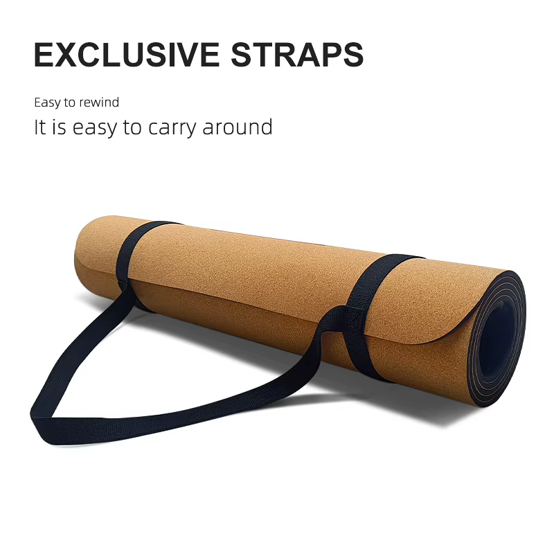 Coussinets de yoga en liège naturel pour hommes