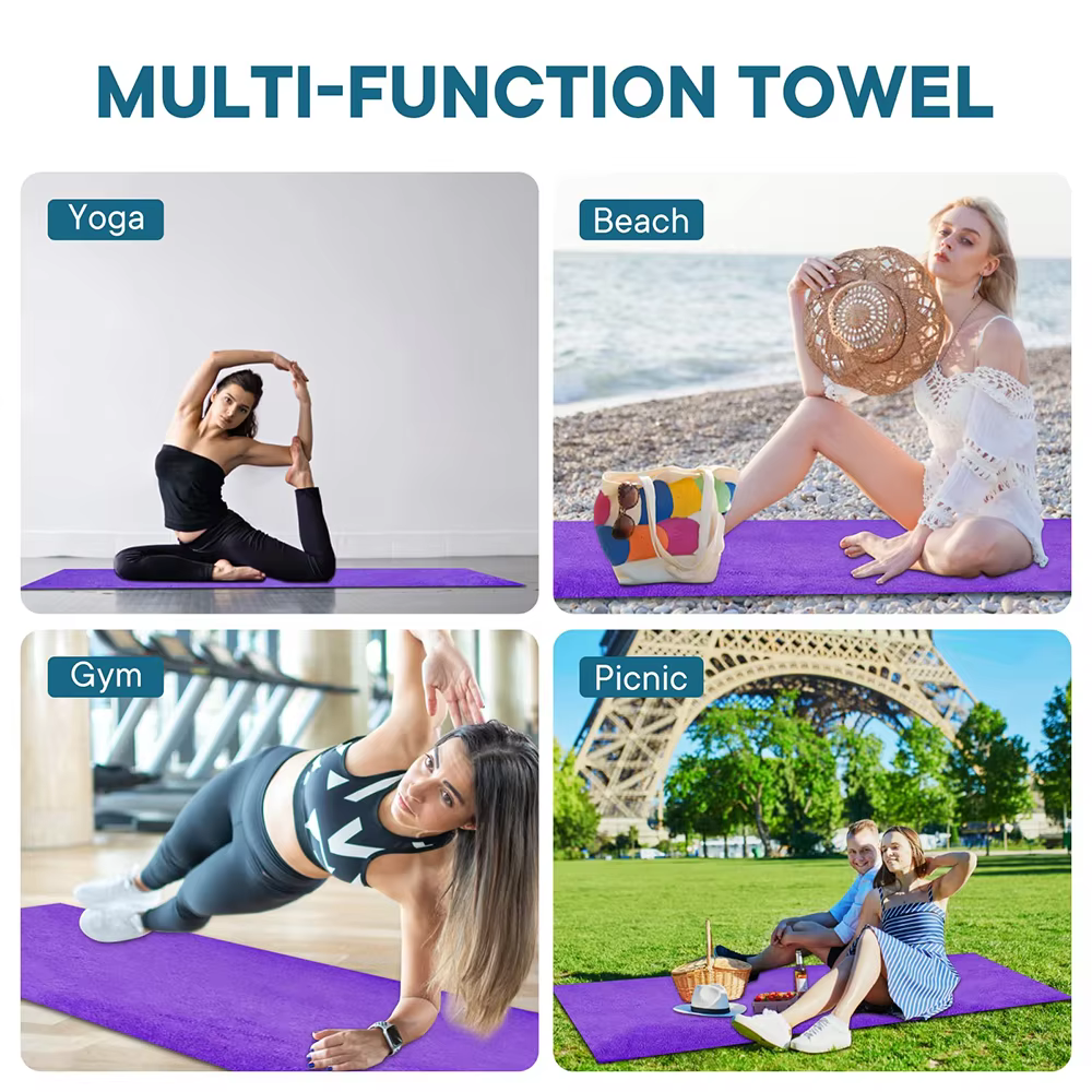 Serviette de yoga antidérapante