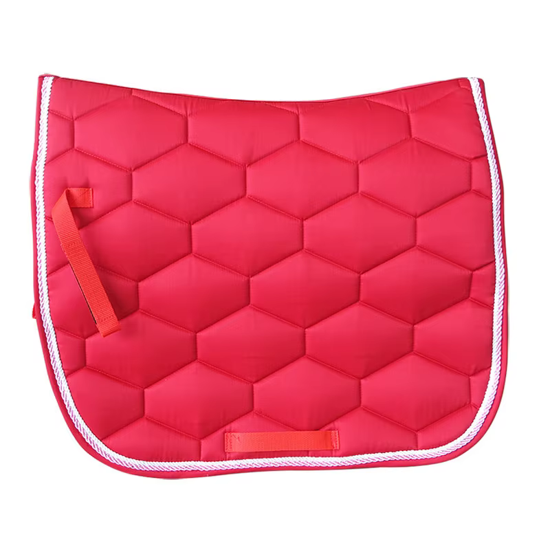 Tapis de selle élastique en coton épais avec corde à Double rouleau