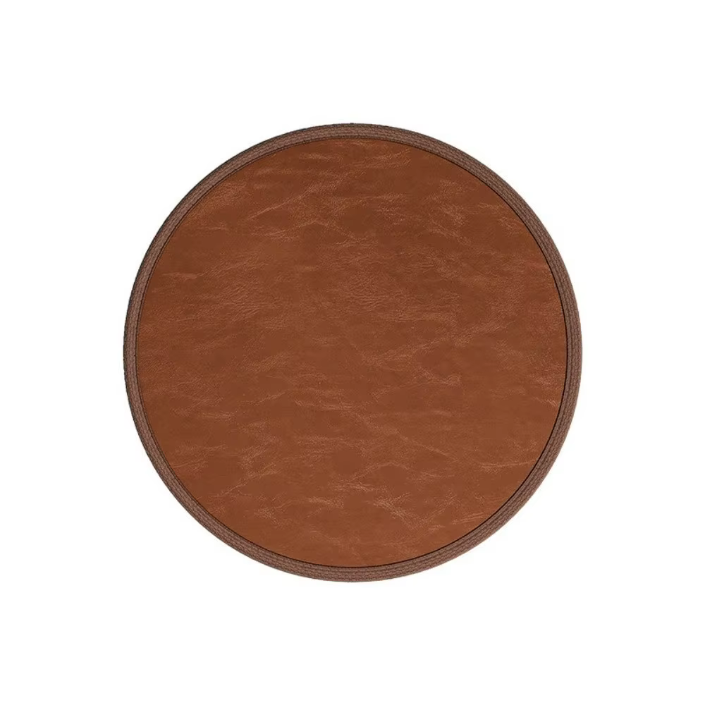 Coussin Zafu en cuir épais