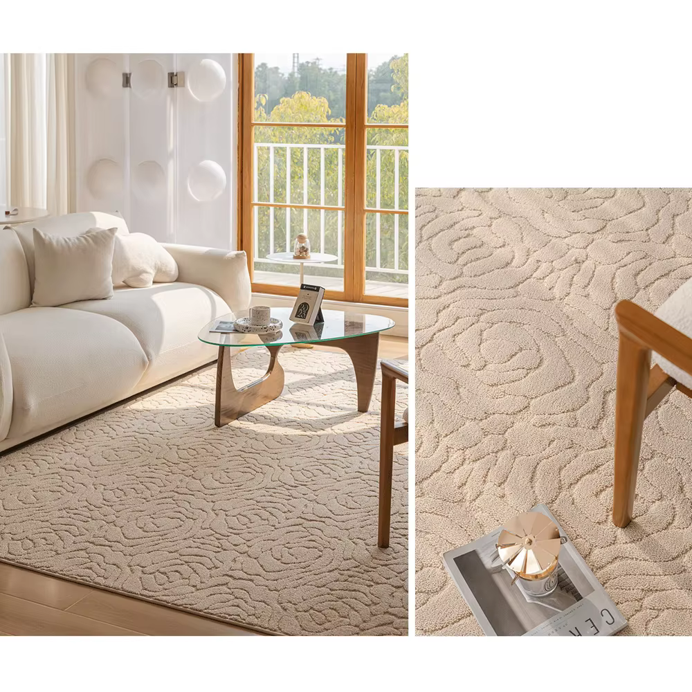 Tapis de Sol en Peluche Doux et Confortable pour la Maison, Décoration d'Nikpour Salon, Lit, Bébé, Salle d'Étude