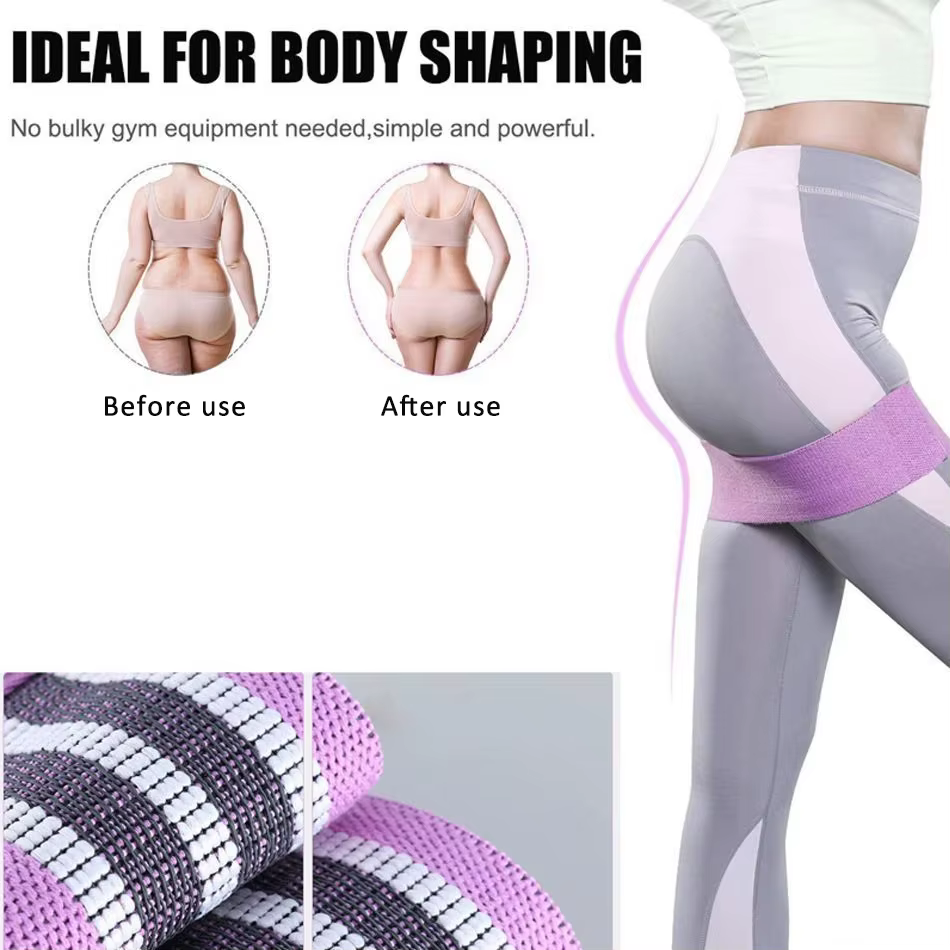 Glute Thigh Elastic Workout Bands Fabric Resistance Hip Booty