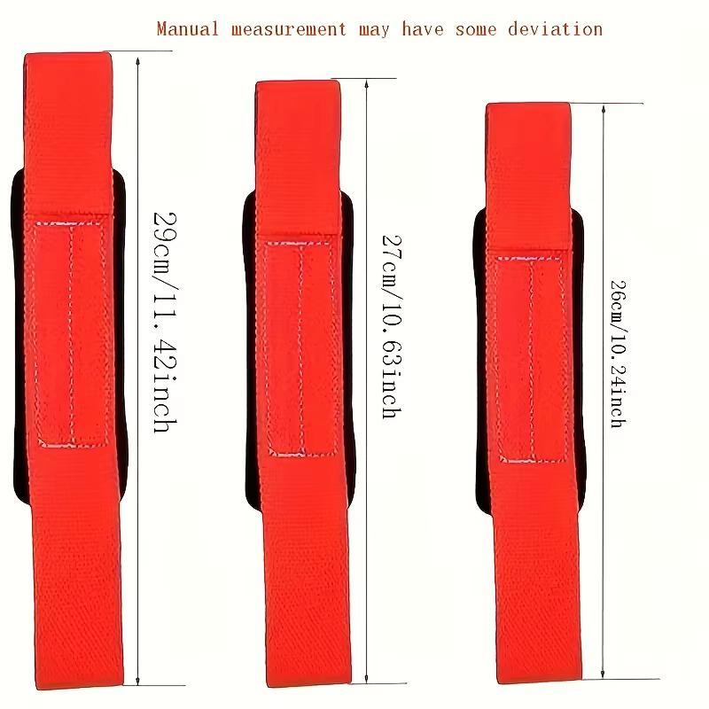 1 paire de sangles de soutien de tension rouges