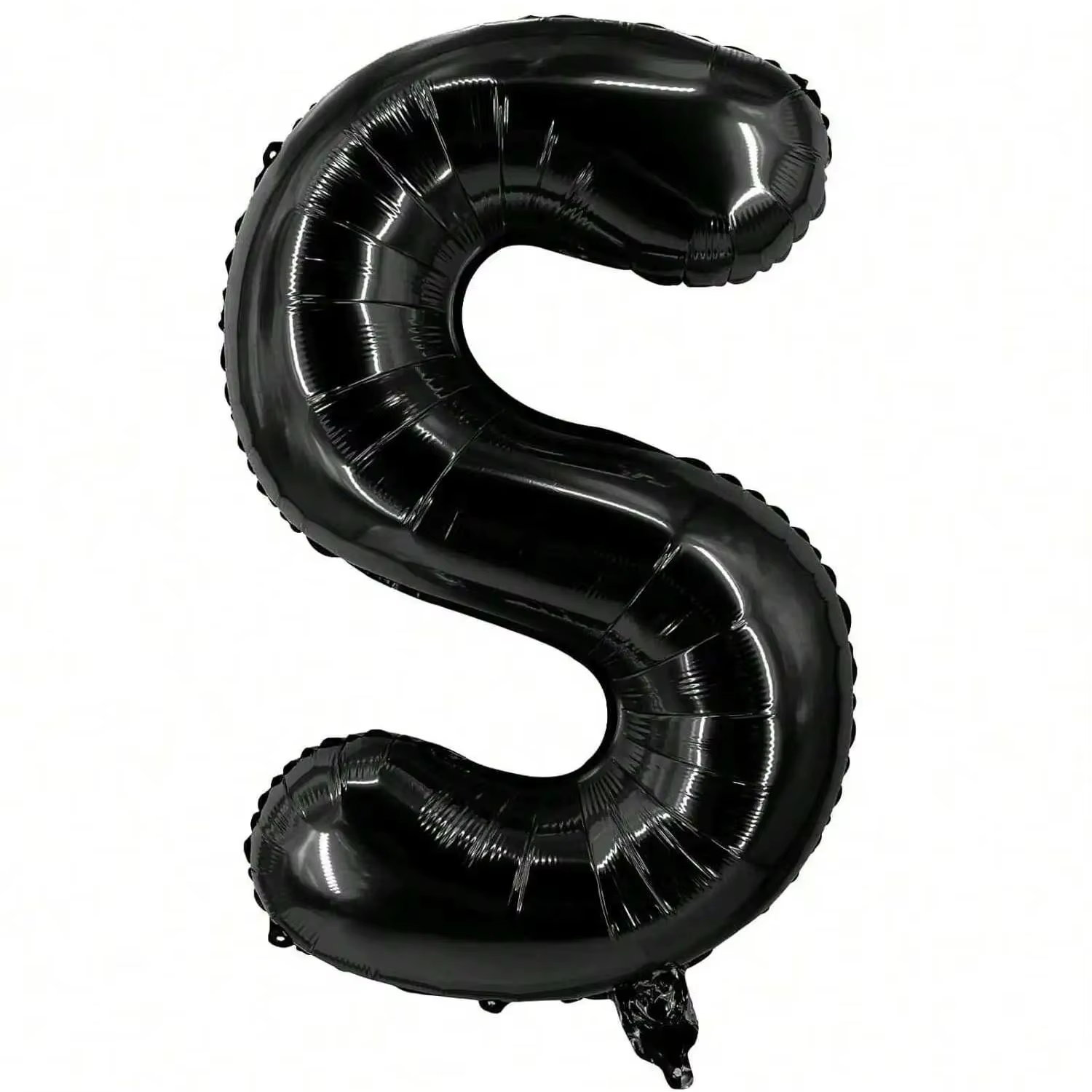Grands ballons à lettres noires de 40 pouces, ballon à hélium en aluminium Jumbo Mylar de grande taille pour diverses célébrations et décorations de fêtes.