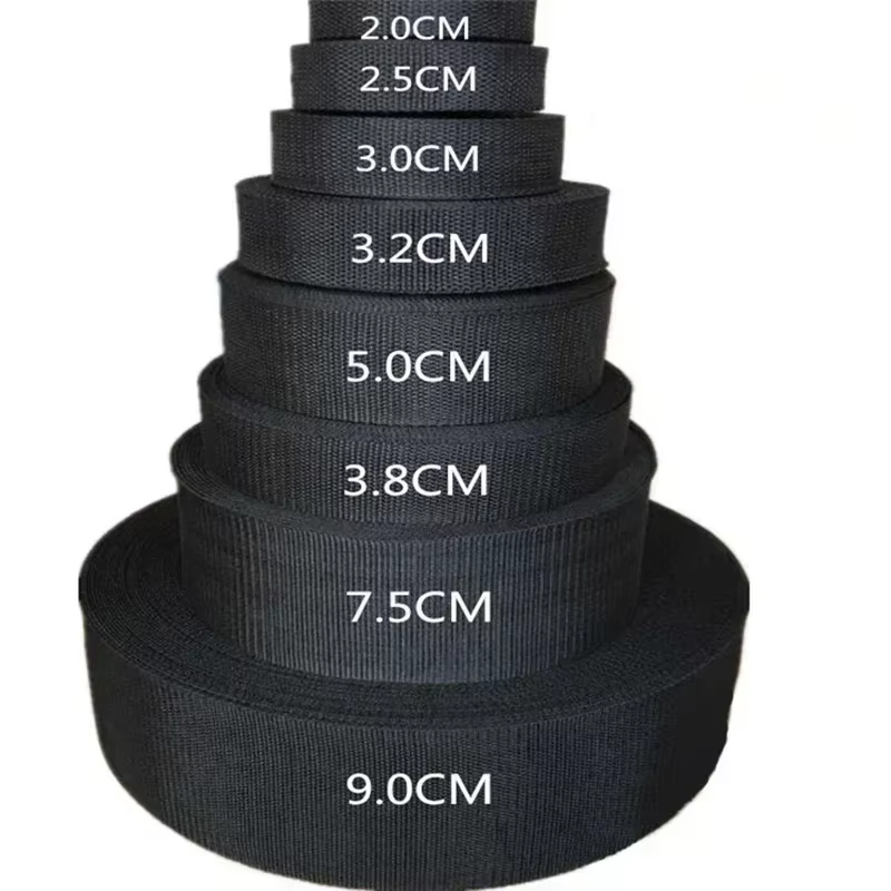 Sangle noire de 10M, 20/25/32/38/50/70/80/100mm