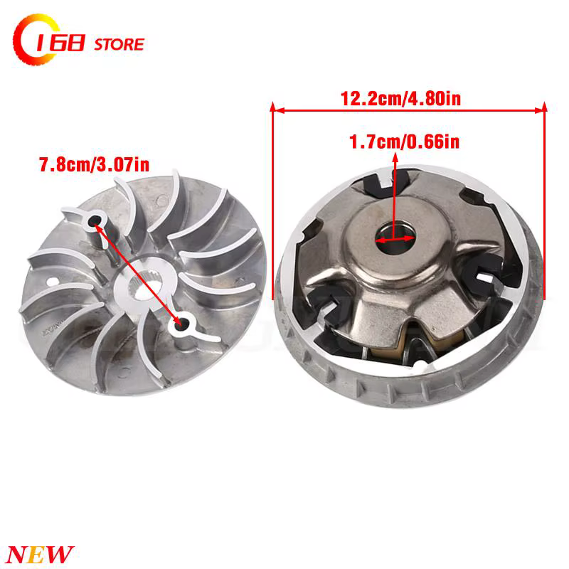 Moteur GY6-230cc, roue motrice et roue d'entraînement, utilisés pour les quads de plage, les karts, accessoires d'embrayage de moteur - Nouveauté !
