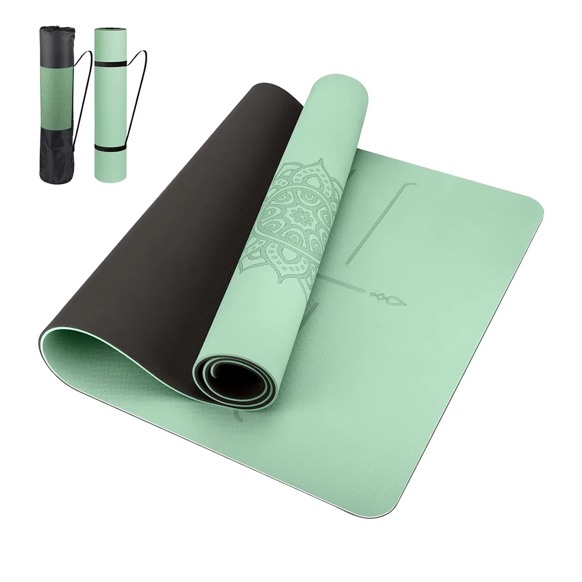 TPEgoyamat Tapis de yoga épais antidérapant
