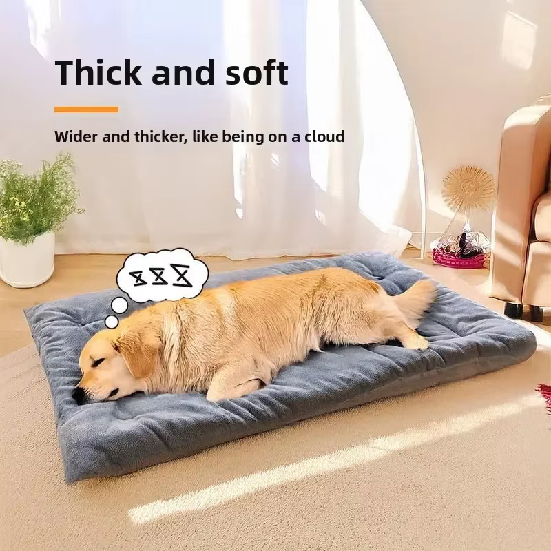 Tapis de couchage pour chien de grande taille, coussin pour l'hiver, double face, pour garder au chaud, pour Golden Retriever, coussin de couchage anti-stress
