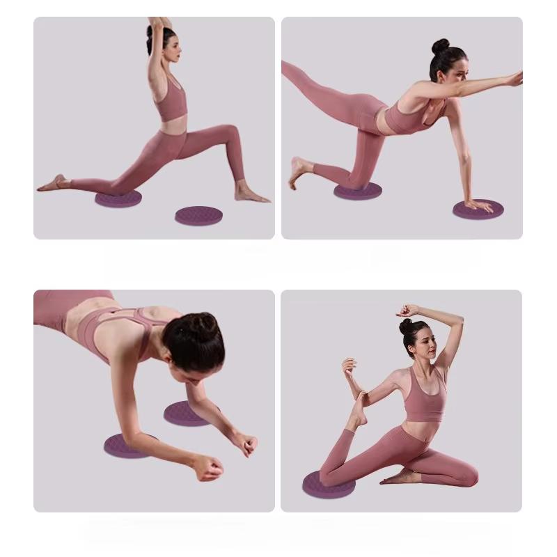 Tapis de yoga sportif rond et épais en mousse