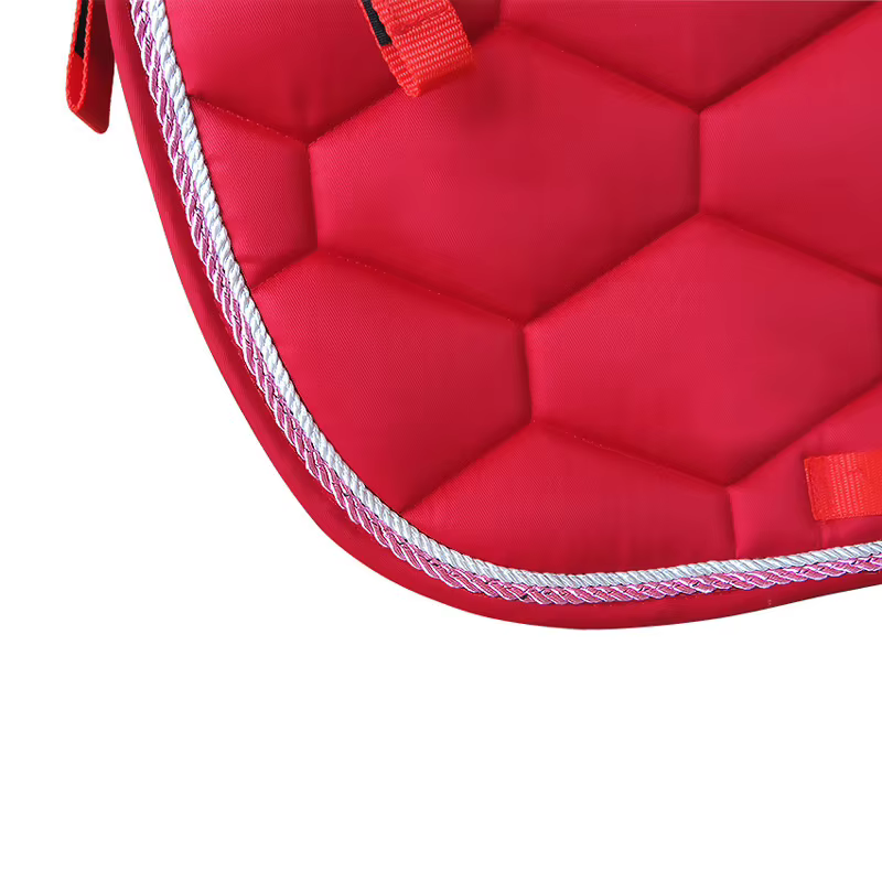 Tapis de selle élastique en coton épais avec corde à Double rouleau