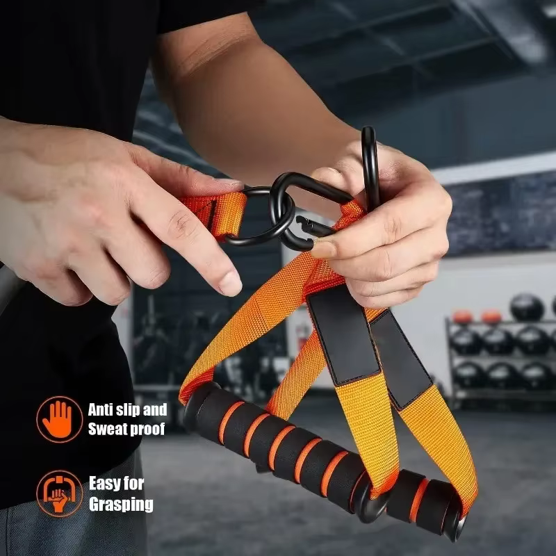 Sangle de résistance avec poignée utilisée pour l'entraînement musculaire