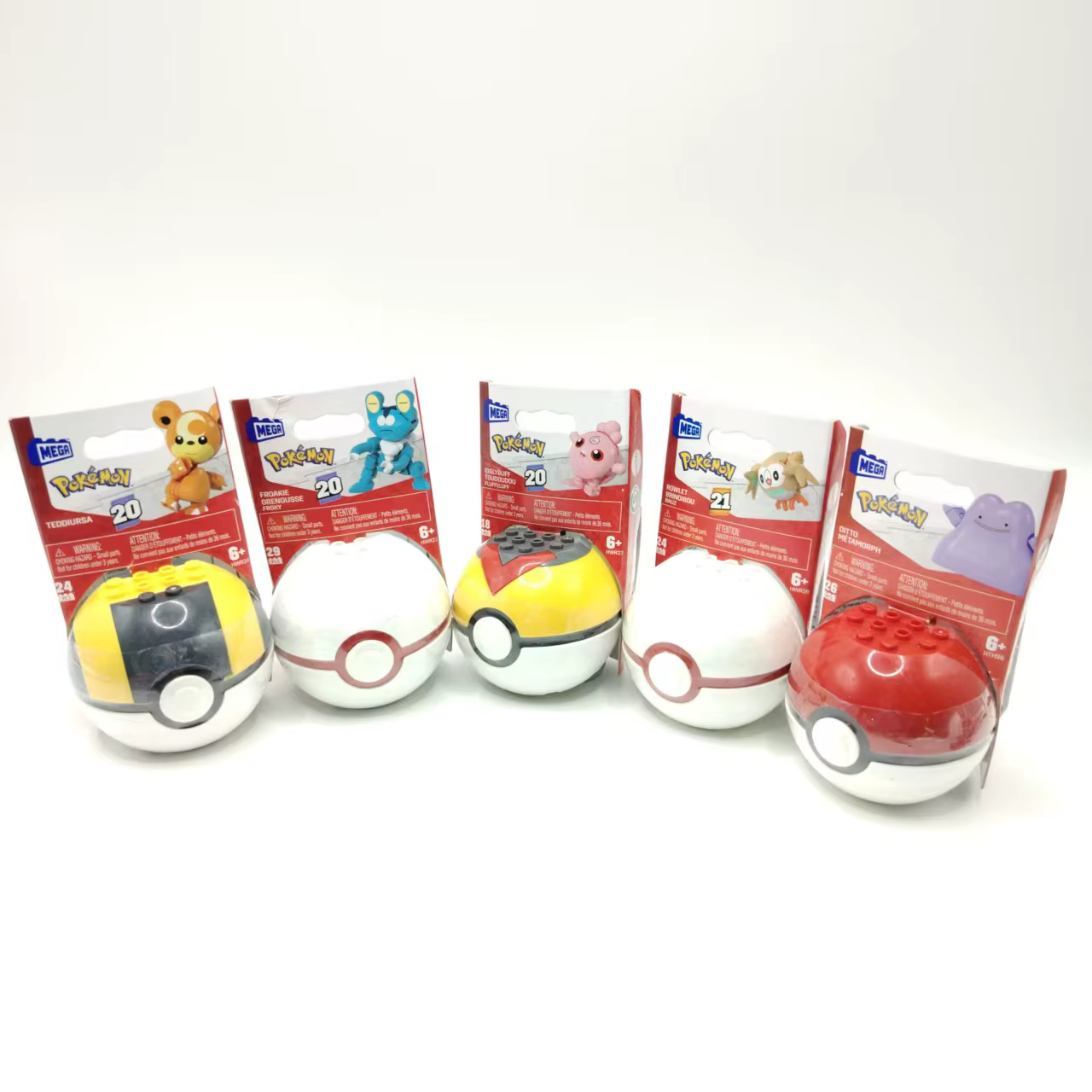 1 pièce de figurine Pokémon à assembler, jouet Pikachu Vulpix, poupée Minun Eevee, Pokeball Ditto, cadeaux pour enfants