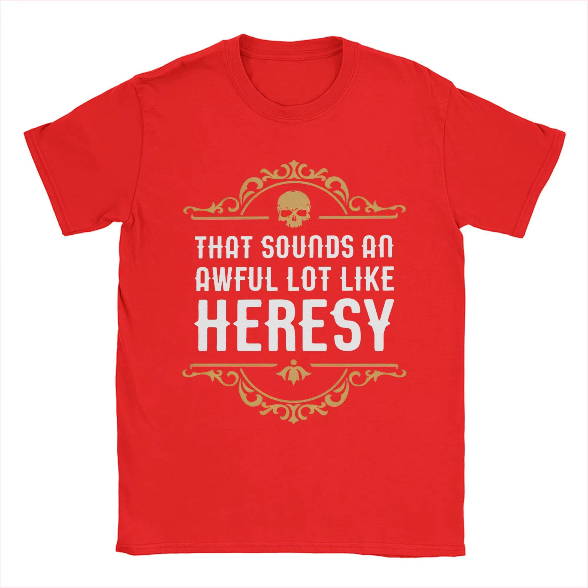 Vintage Heresy drôle Wargaming w-wahammer 40k T-Shirts femmes col rond coton