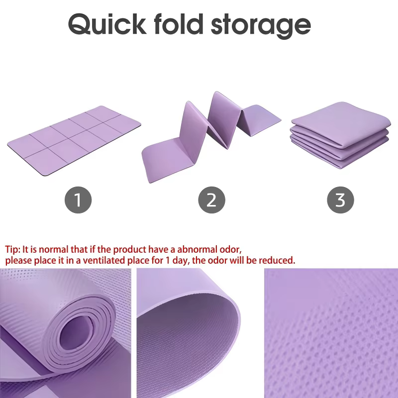 Tapis de Yoga antidérapant en mousse EVA confortable
